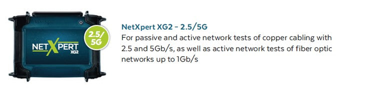 Softing - NetXpert XG2 (5 Gbit/s) | Bakır ve Opsiyonel Fiber Ağ Hız Kalifikasyon Cihazı