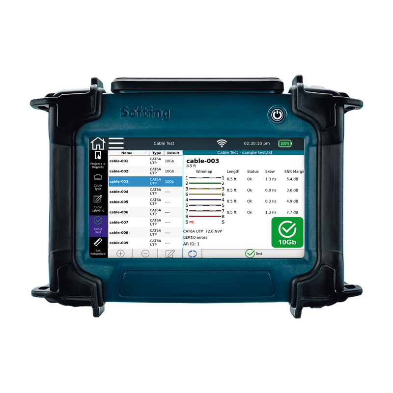 Softing - NetXpert XG2 10 Gbit/s | Bakır ve Fiber Ağ Hız Kalifikasyon Cihazı